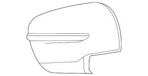 Крышка зеркала правая Nissan Rogue 14-20 поворотник