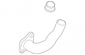 Трубка ЕГР короткая VW Jetta 11-18 USA TDI