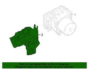 Кронштейн блока ABS Nissan Rogue 14-20