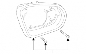 Корпус зеркального элемента правый Mercedes A-class V177 19-22