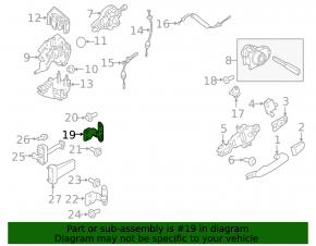Петля двері верхня передня права Land Rover Discovery Sport 17-23