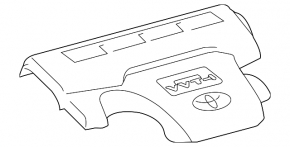 Накладка двигателя Toyota Avalon 13-18 2.5 hybrid