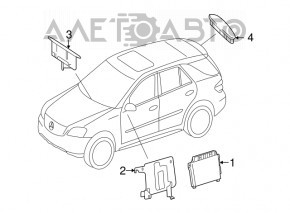 Компьютер парктроник Mercedes X164 GL W164 ML W251 R
