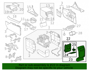Накладка центральной консоли задняя Lexus RX350 RX450h 16-19 черная, под прикуриватель, без подогрева сидений, сломаны крепления, царапины