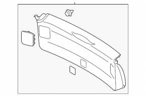 Обшивка двери багажника нижняя Subaru Impreza 5d 17-23