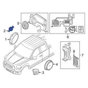 Динамик торпедный Ford Explorer 20-25