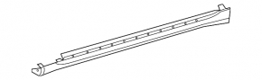 Порог левый Lexus IS250 IS350 06-13
