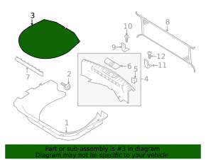 Пол багажника Ford Explorer 16-19