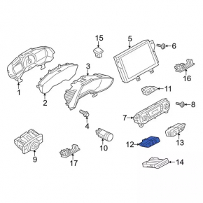 Кнопка подогрева заднего стекла Ford C-max MK2 13-18