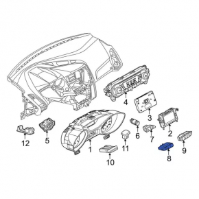 Кнопка подогрева заднего стекла Ford C-max MK2 13-18