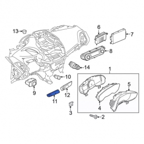 Кнопка подогрева заднего стекла Ford C-max MK2 13-18