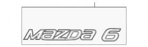 Емблема напис Mazda 6 кришки багажника Mazda 6 19-21