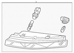Поворотник передній правий Audi Q7 4L 10-15