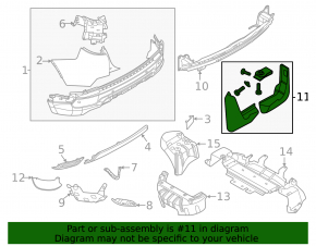 Брызговики задние комплект 2шт Land Rover Discovery Sport 17-25