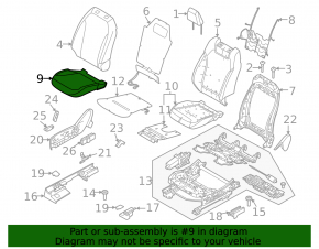 Пассажирское сидение Ford Mustang Mach-E 21-26 с airbag, электрическое, подогрев, память, кожа серая