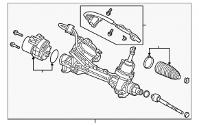 Рейка рульова Acura RDX 19-21 AWD