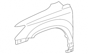 Крыло переднее правое Lexus RX300 RX330 RX350 RX400h 04-09 США