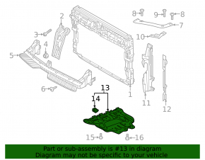 Защита двигателя передняя VW Tiguan 18-24