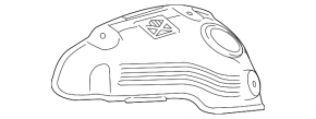 Защита коллектора передняя Toyota Camry v55 15-17 3.5