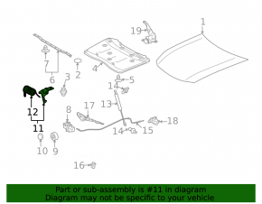 Рычаг открытия капота Lexus GS350 GS450h 08-11
