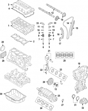 Головка блока цилиндров голая Hyundai Kona 18-21 G4NH 2.0