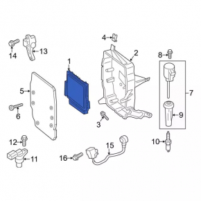Блок ECU компьютер двигателя Ford C-max MK2 13-13