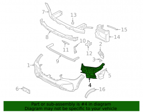Кронштейн ПТФ правый BMW X6 G06 20-23