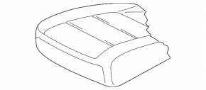 Пасажирське сидіння VW Tiguan 09-18 без airbag, механіч, тканина чорн