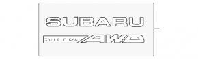 Эмблема задняя AWD Subaru XV Crosstrek 13-17