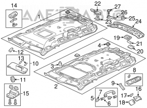 Ручка потолка правая задняя Honda Civic 4d 06-09