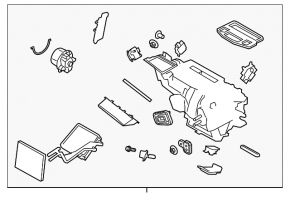 Корпус печки голый Ford Fiesta 11-19
