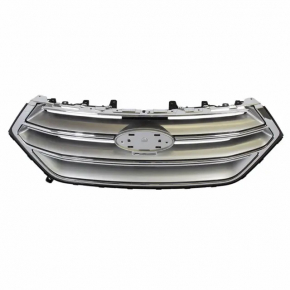 Решетка радиатора grill Ford Edge 15-18 с крепежами под камеру