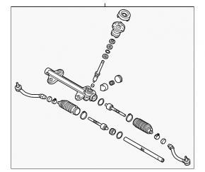 Рейка рулевая Kia Forte 4d 14-18