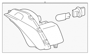 Поворотник лівий Toyota Camry v55 15-17 usa LED