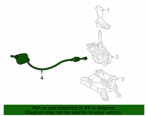 Трос переключения передач Chevrolet Equinox 18 6T40 MNH