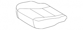Пасажирське сидіння Toyota Avalon 13-14 без airbag, підігрів, шкіра беж