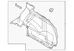 Обшивка арки задняя правая Nissan Ariya 23-26 черная