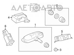 Компьютер tire pressure monitor Lexus GS300 GS350 GS430 GS450h 06-11