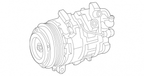 Компрессор кондиционера Mercedes C-class W206 300 22-25 2.0