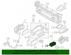 Блок кнопок передней панели Mazda CX-9 16-22 тип 4