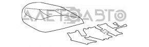 Пасажирське сидіння Toyota Prius 50 16-18 без airbag, шкіра беж, що стрільнуло
