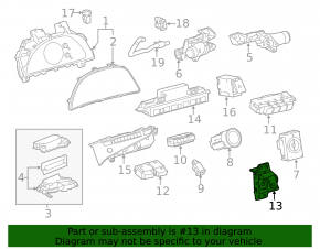 Кнопка parking Lexus ES 19-26