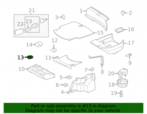 Крючок багажника Mercedes W213 E 17-23 тип 2, 2 части