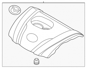 Накладка двигателя Mazda 3 25-26 4d 2.5