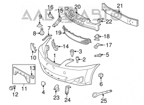 Нижняя решетка переднего бампера Lexus IS250 IS350 06-11