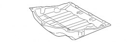 Захист днища задній Lexus GS300 GS350 GS430 GS450h 06-08