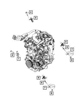 Датчик положения коленвала Jeep Compass 23-26 2.0T
