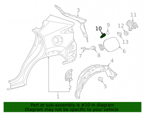 Концевик лючка бензобака Lexus NX200t NX300 NX300h 15-21