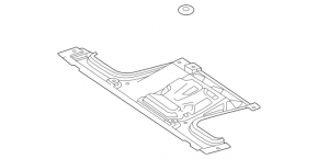 Захист двигуна ззаду Mercedes W167 GLE 350 20-26 2.0T