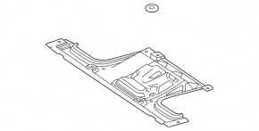 Защита двигателя задняя Mercedes W167 GLE 350 20-26 2.0T